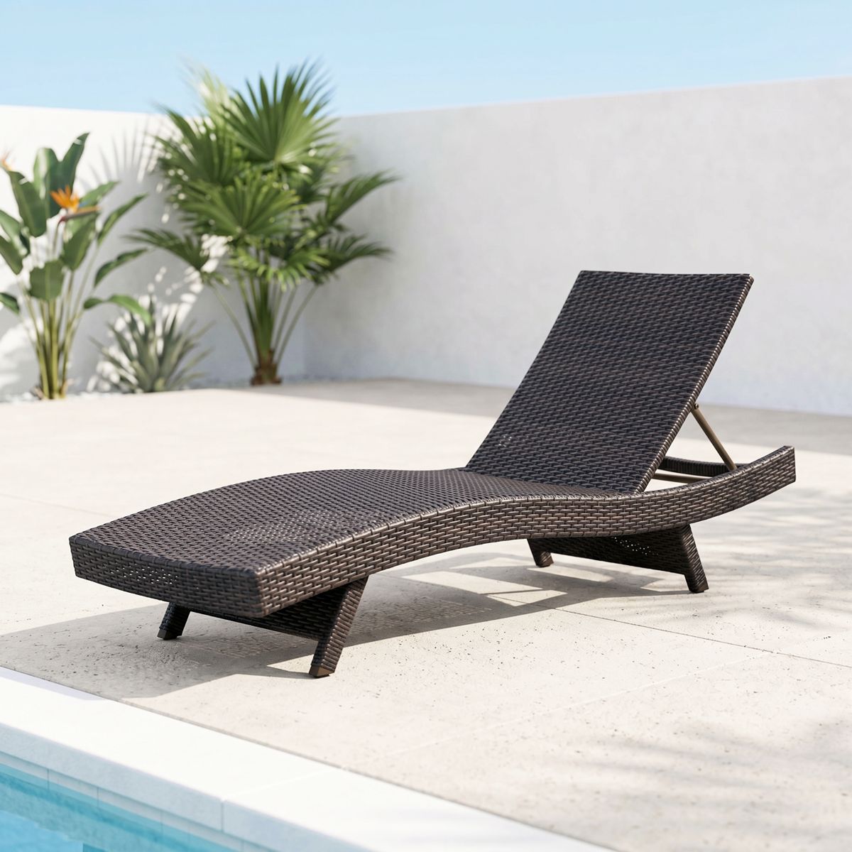 Resin Wicker Chaise Loungers, Set of 2 — view 3