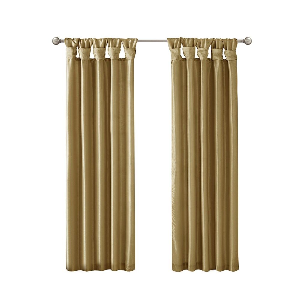84-Inch Twist Tab Lined Curtain Panel — view 2