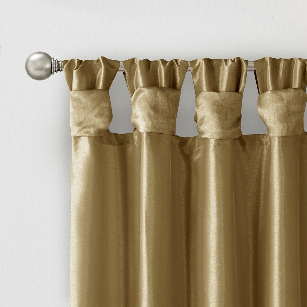 84-Inch Twist Tab Lined Curtain Panel — view 4