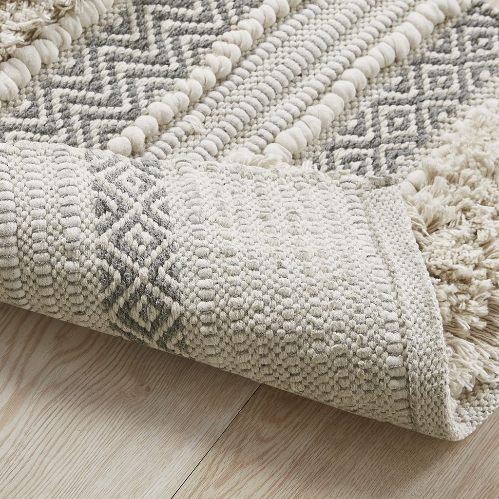 20 x 32-Inch Woven Stripe Bath Rug — view 2