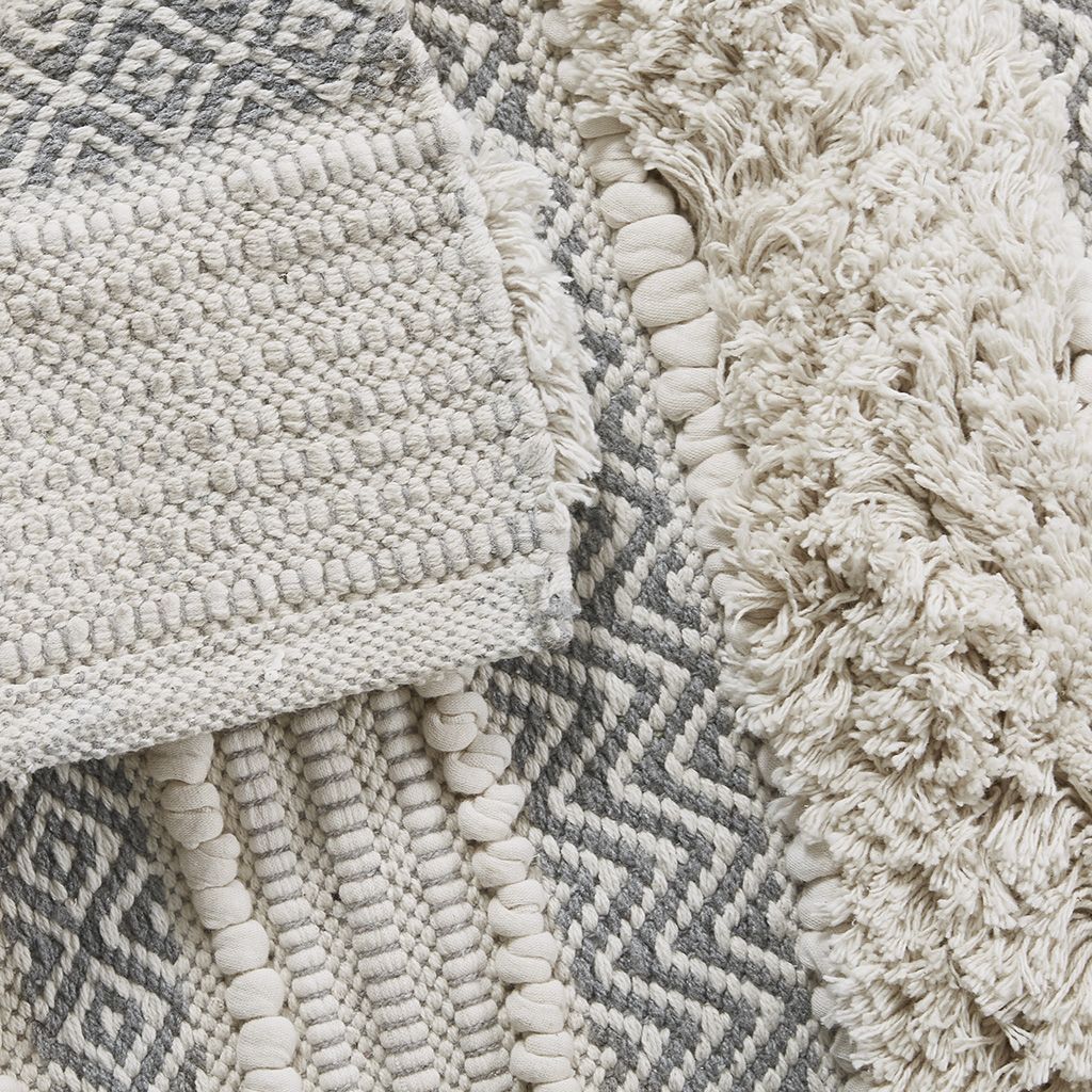 20 x 32-Inch Woven Stripe Bath Rug — view 3