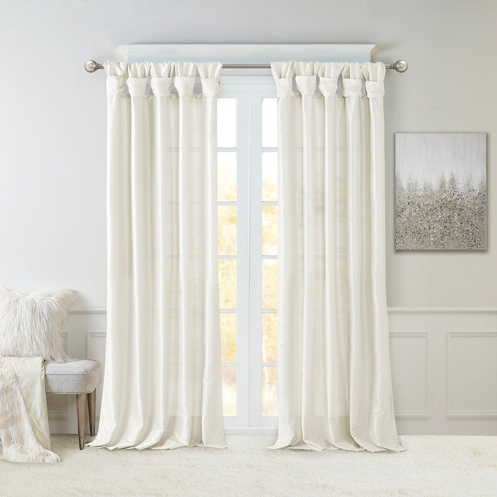 50 x 120-Inch Twist Tab Lined Curtain Panel — view 2
