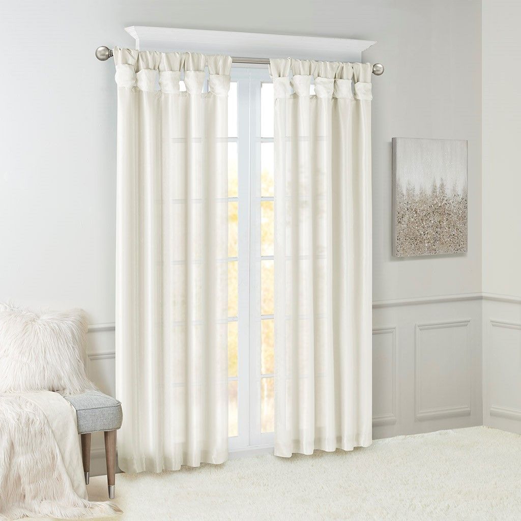 50 x 120-Inch Twist Tab Lined Curtain Panel — view 3
