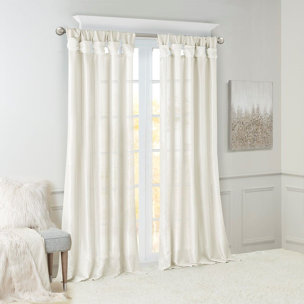 50 x 120-Inch Twist Tab Lined Curtain Panel — view 4