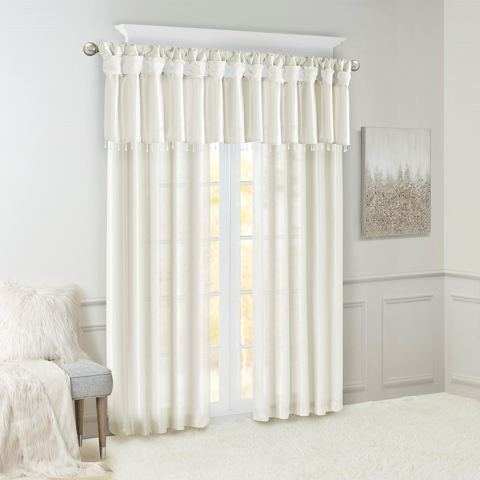 50 x 120-Inch Twist Tab Lined Curtain Panel — view 1
