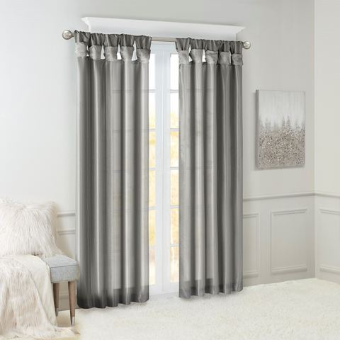 108-Inch Twist Tab Lined Curtain Panel