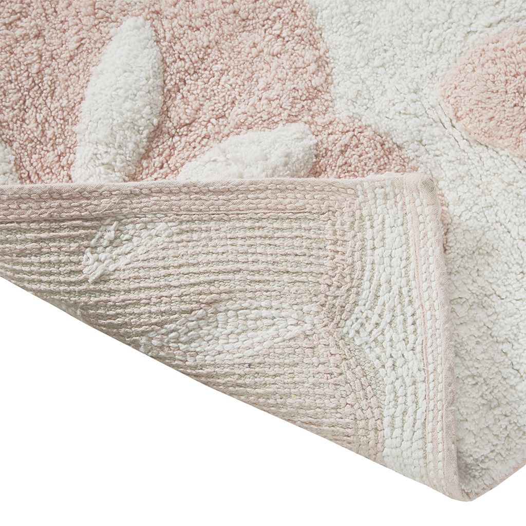 20 x 30-Inch Medallion Bath Rug, Pink — view 4