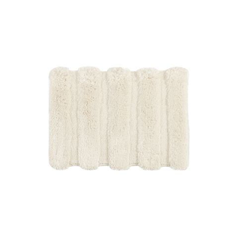 17 x 24-Inch High-Low Stripe Bath Rug, Wheat — view 1