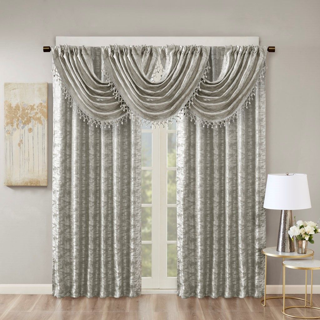 50 x 84-Inch Marble Jacquard Blackout Panel — view 3
