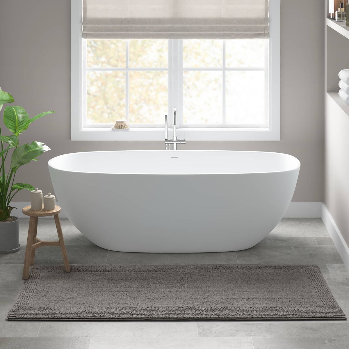 24 x 60-Inch Reversible Cotton Bath Rug