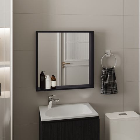 Wall-Mounted Mirrored Medicine Cabinet — view 1