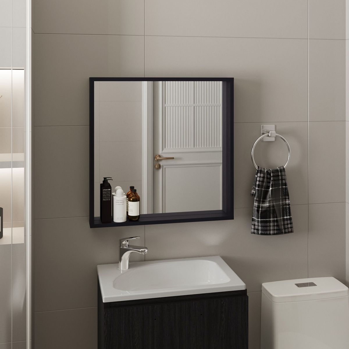 Wall-Mounted Mirrored Medicine Cabinet