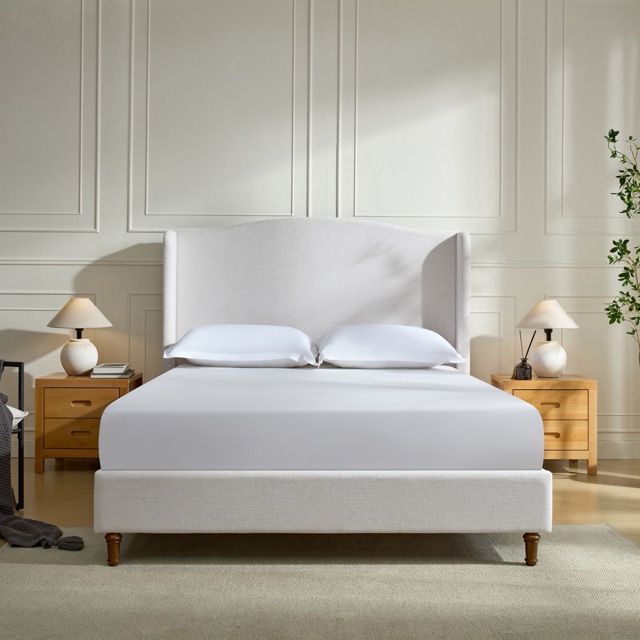 Hannah Wingback King Bed, 54" Tall Headboard