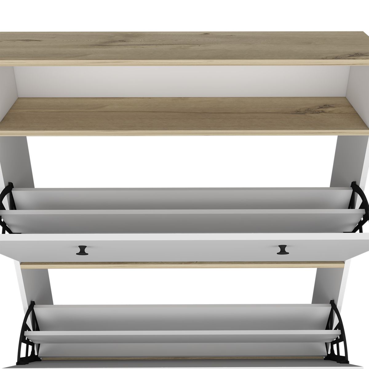 Shoe Rack with 2 Extendable Cabinets — view 2