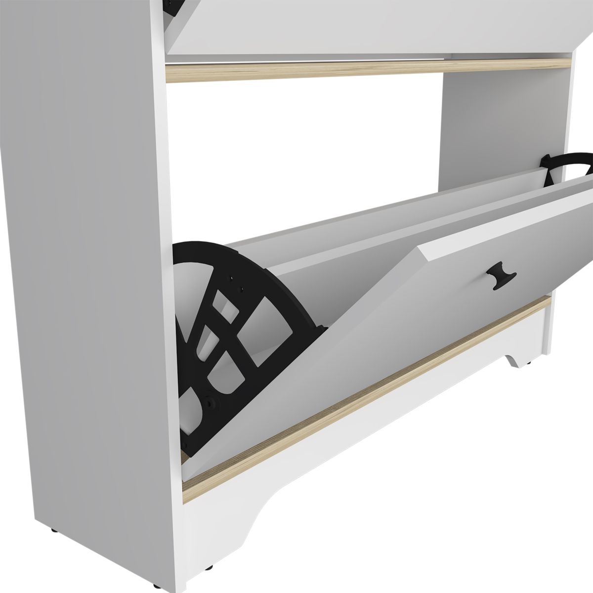 Shoe Rack with 2 Extendable Cabinets — view 3
