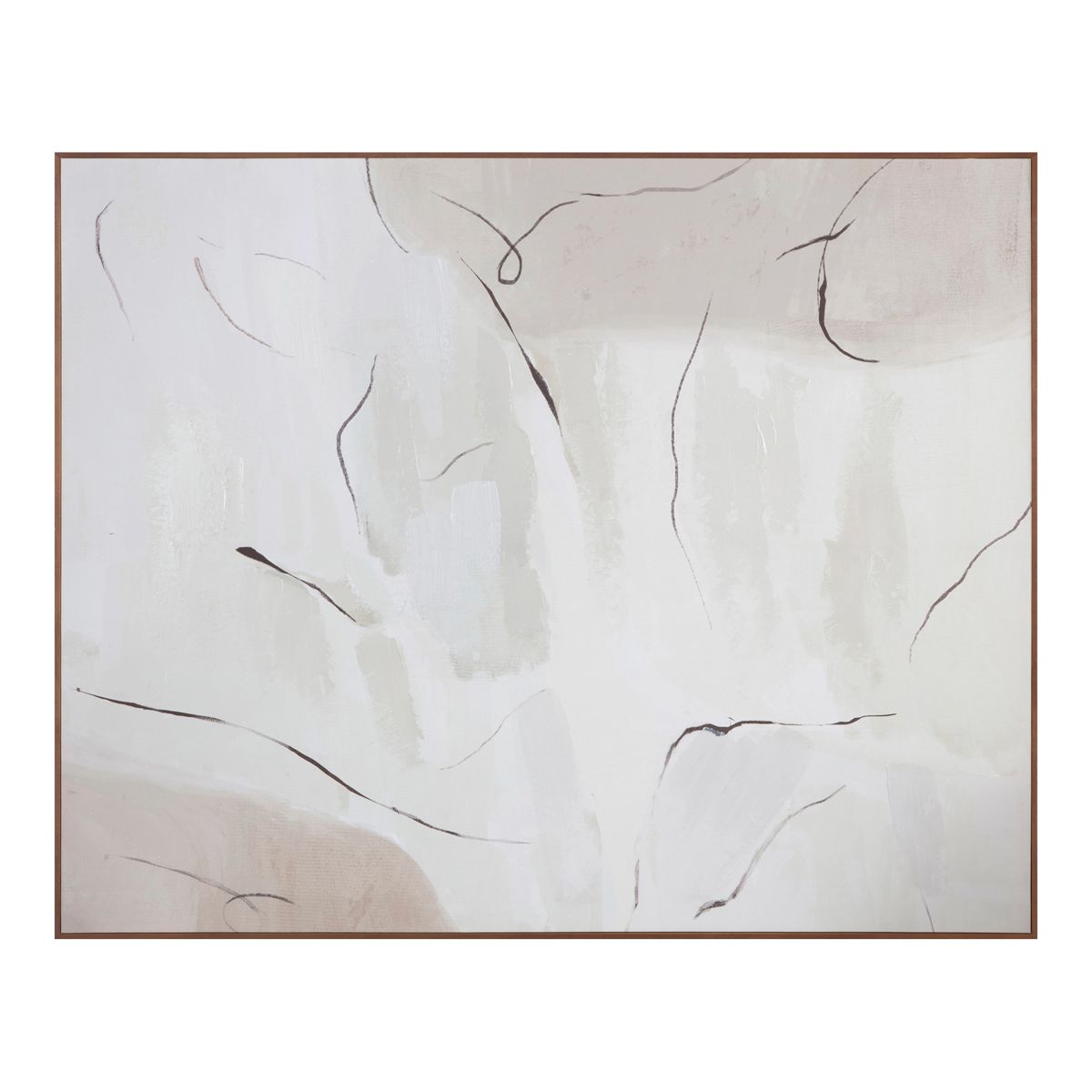 Terra Palette Framed Canvas Print