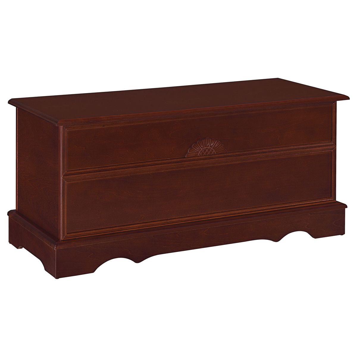 Rectangular Cedar Chest with Locking Lid — view 2