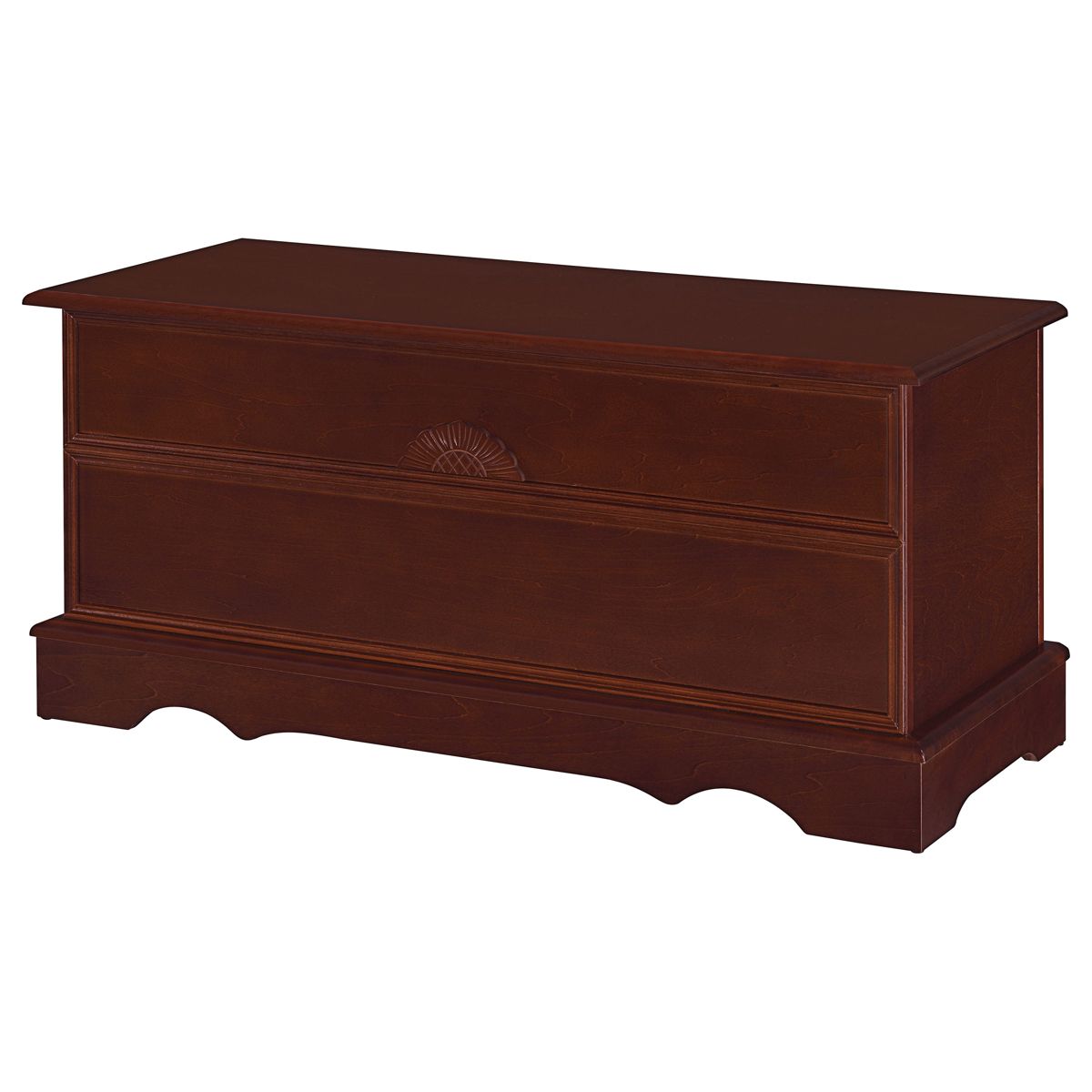 Rectangular Cedar Chest with Locking Lid — view 3