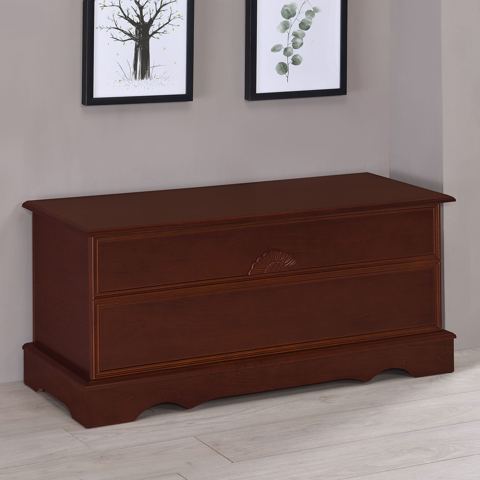 Rectangular Cedar Chest with Locking Lid — view 1