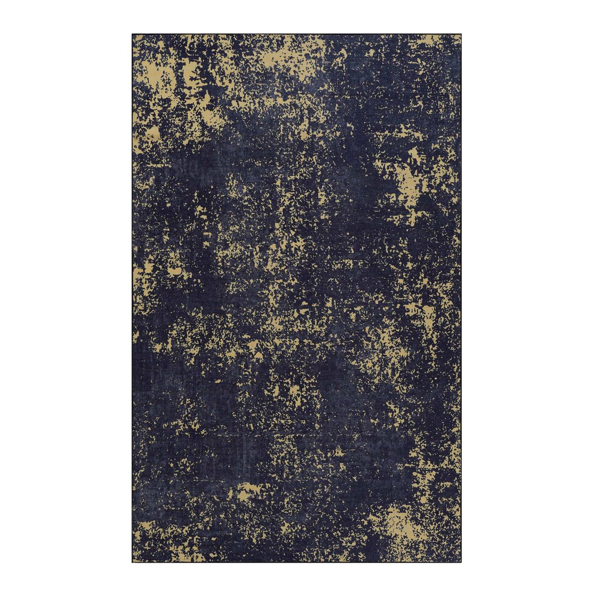 5 x 8-Foot Washable Area Rug, Black/Gold — view 2