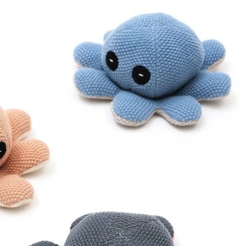 Knitted Octopus Soft Toy — view 1