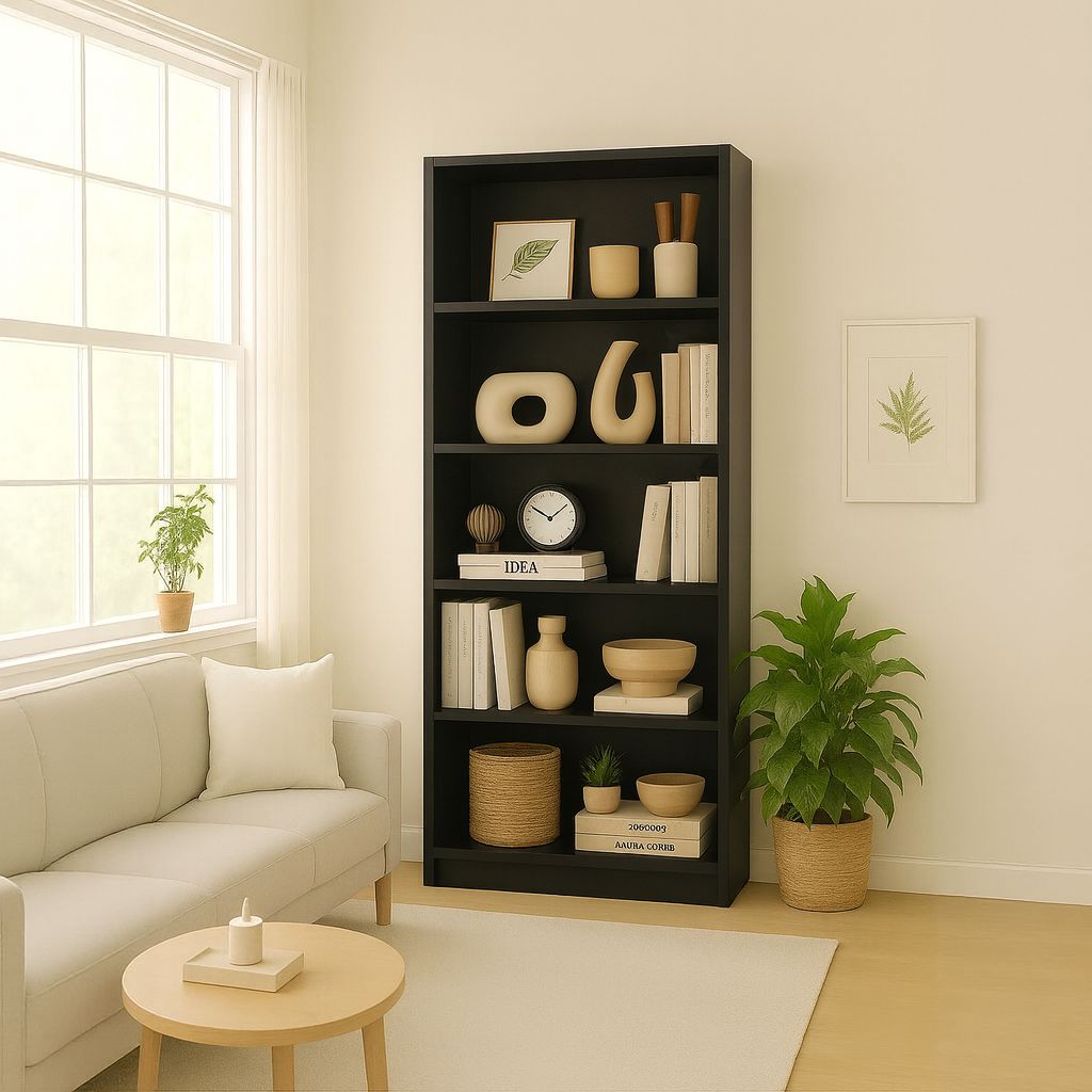 5-Tier Open Bookshelf with Anti-Tip Kit