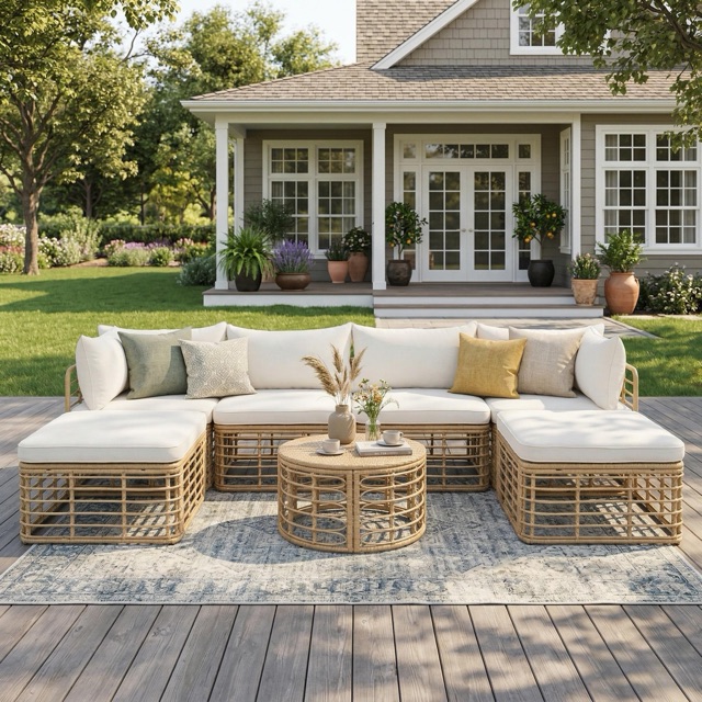 7-Piece All-Weather Rattan Patio Set