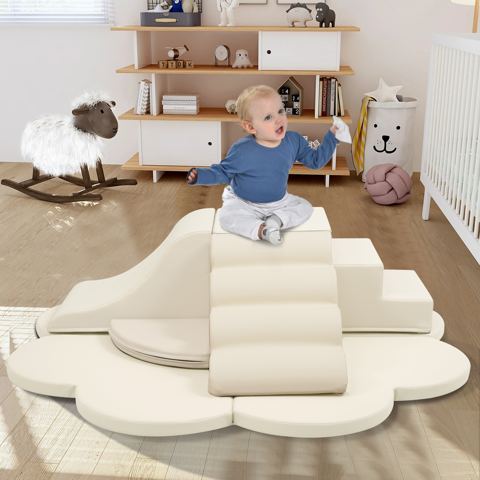 6-Piece Foam Climbing Blocks with PU Cover — view 1