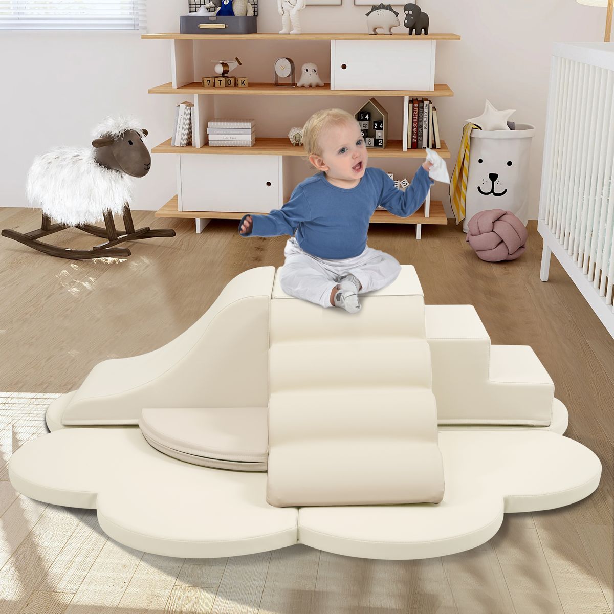 6-Piece Foam Climbing Blocks with PU Cover