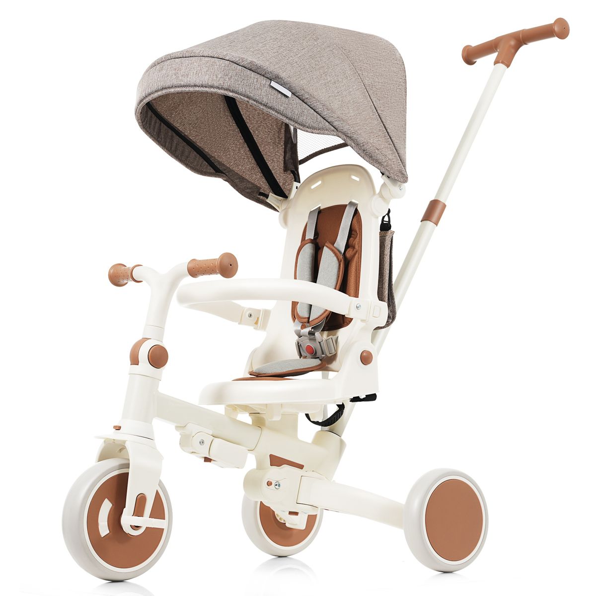 7-in-1 Folding Toddler Tricycle with Canopy