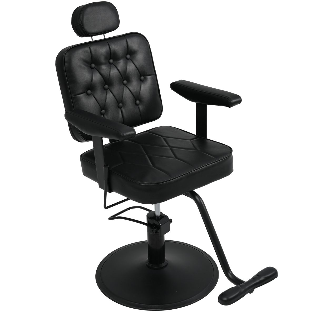 Hydraulic Reclining Barber Chair with Headrest