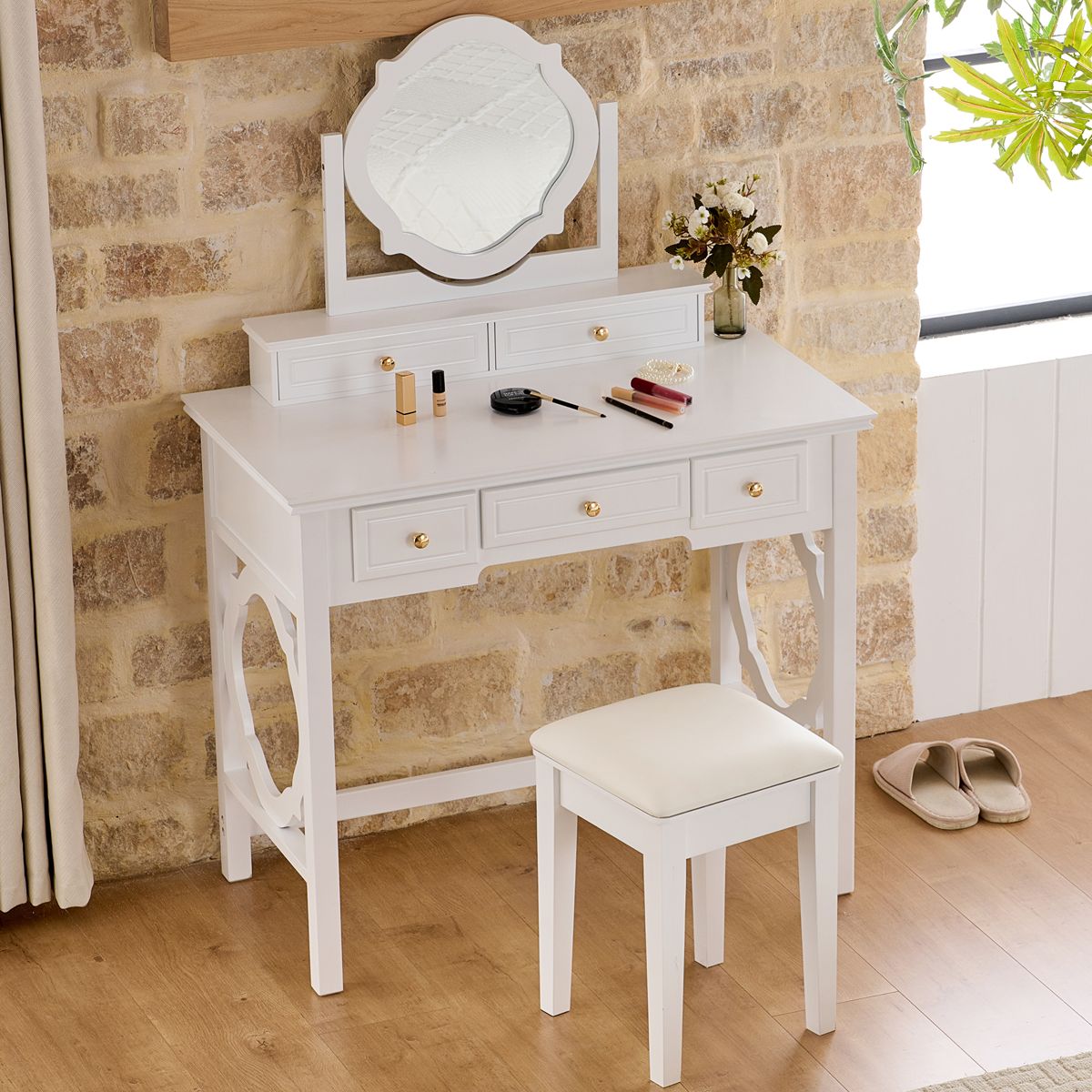 Compact Vanity Set with Reversible Mirror — view 3