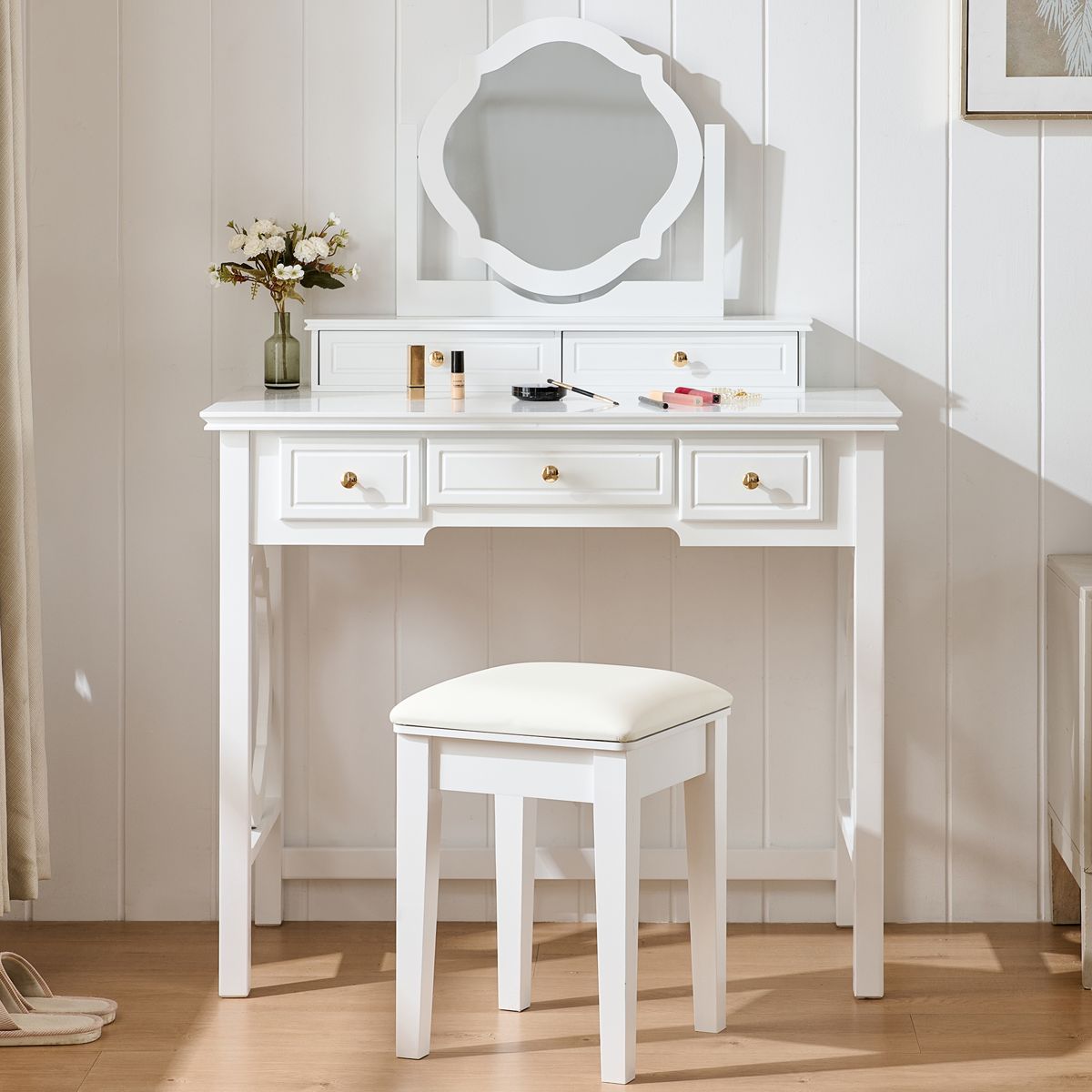Compact Vanity Set with Reversible Mirror — view 4