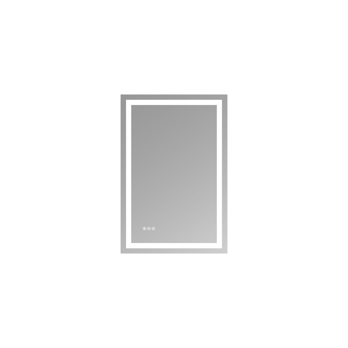 Front- and Back-Lit LED Bathroom Mirror