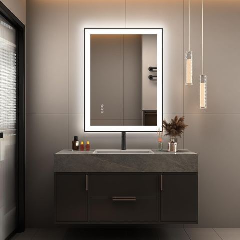 28 x 20-Inch Anti-Fog LED Bathroom Mirror