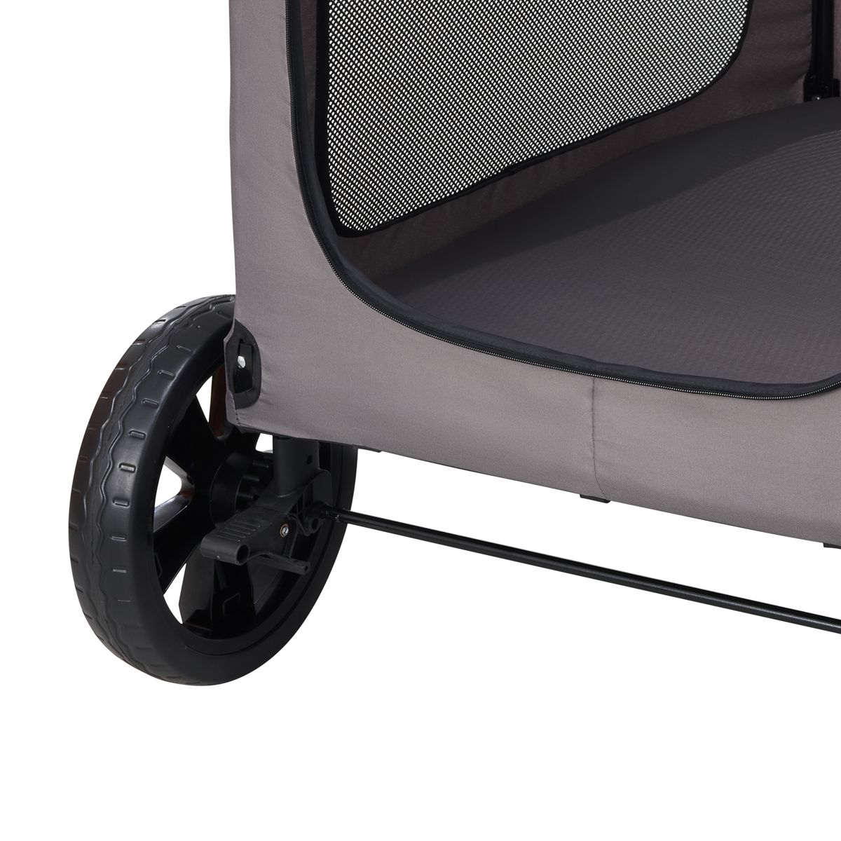 Large 4-Wheel Pet Stroller, 160 lb Capacity — view 4