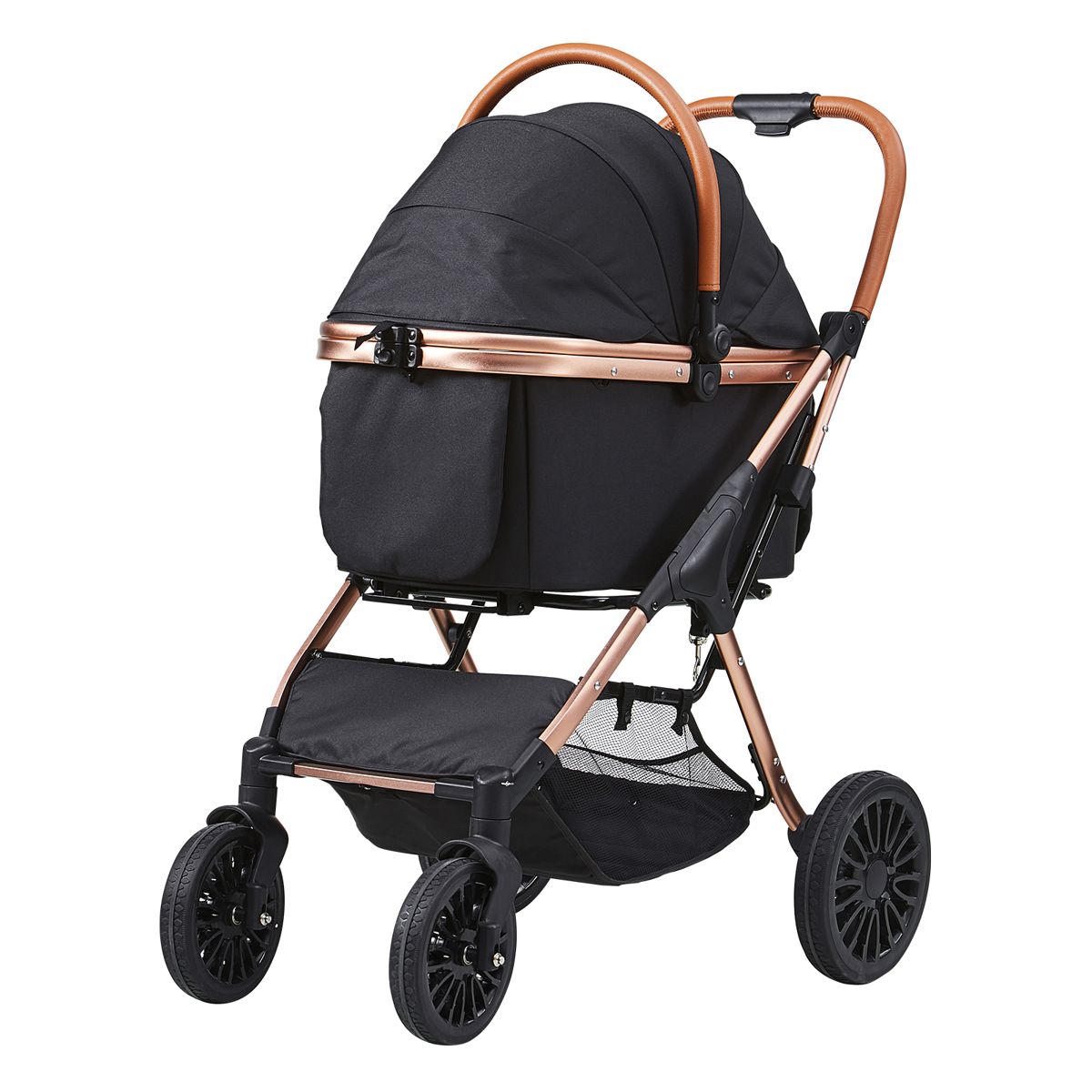 4-Wheel Pet Stroller with Detachable Carrier — view 2