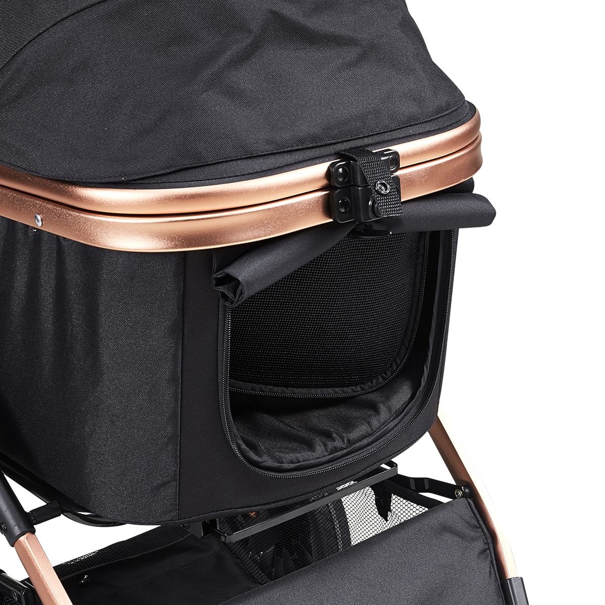 4-Wheel Pet Stroller with Detachable Carrier — view 3