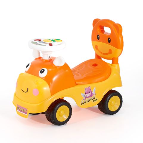 Foot-to-Floor Toddler Push Car with Storage