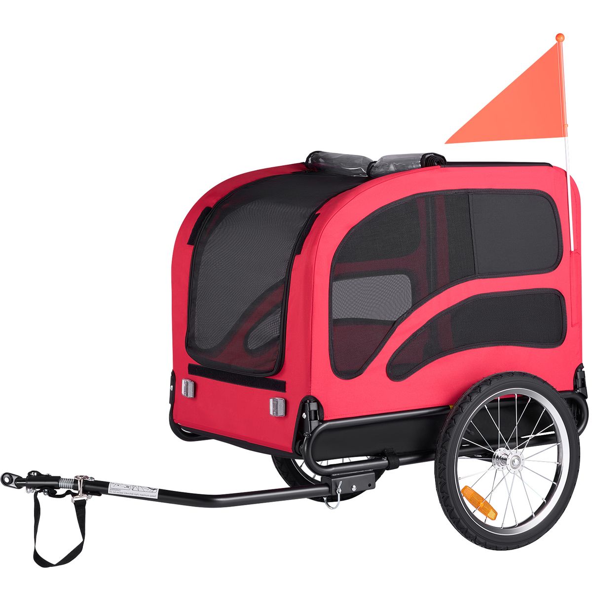 Roomy Dog Bike Trailer with Universal Coupler
