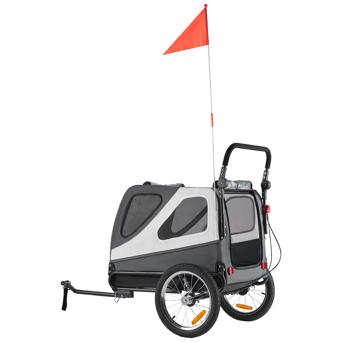 Folding Dog Bike Trailer, 100 lb Capacity — view 2