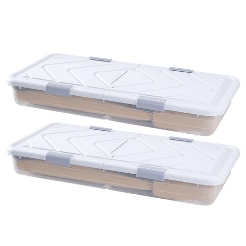 Rolling Under-Bed Storage Bins, Set of 2 — view 1