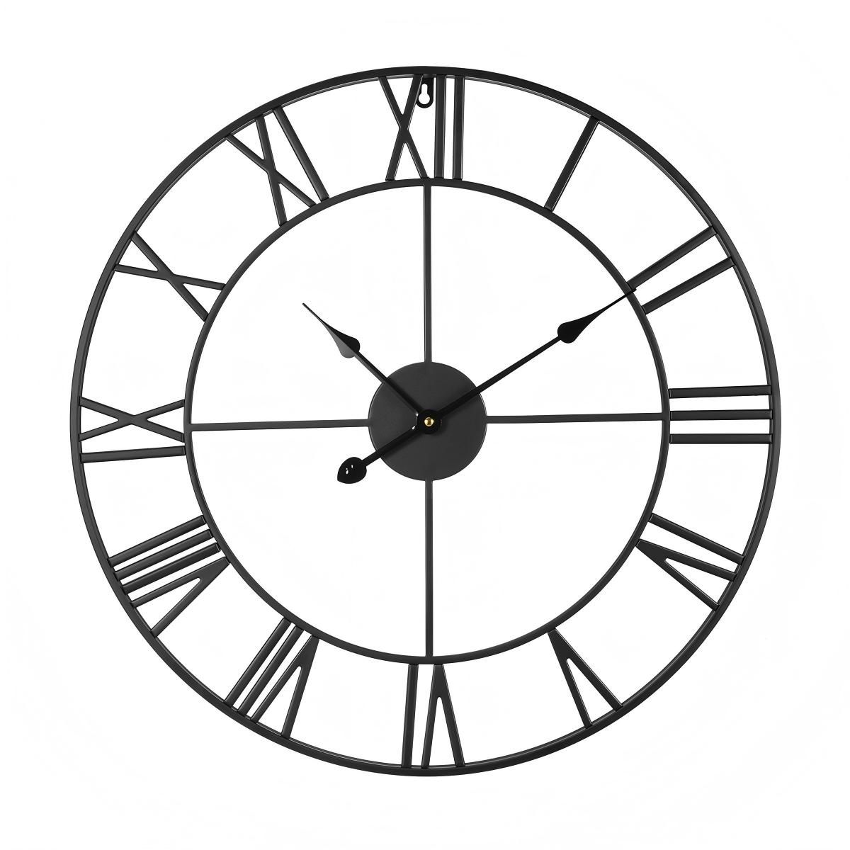 24-Inch Silent Roman Numeral Wall Clock