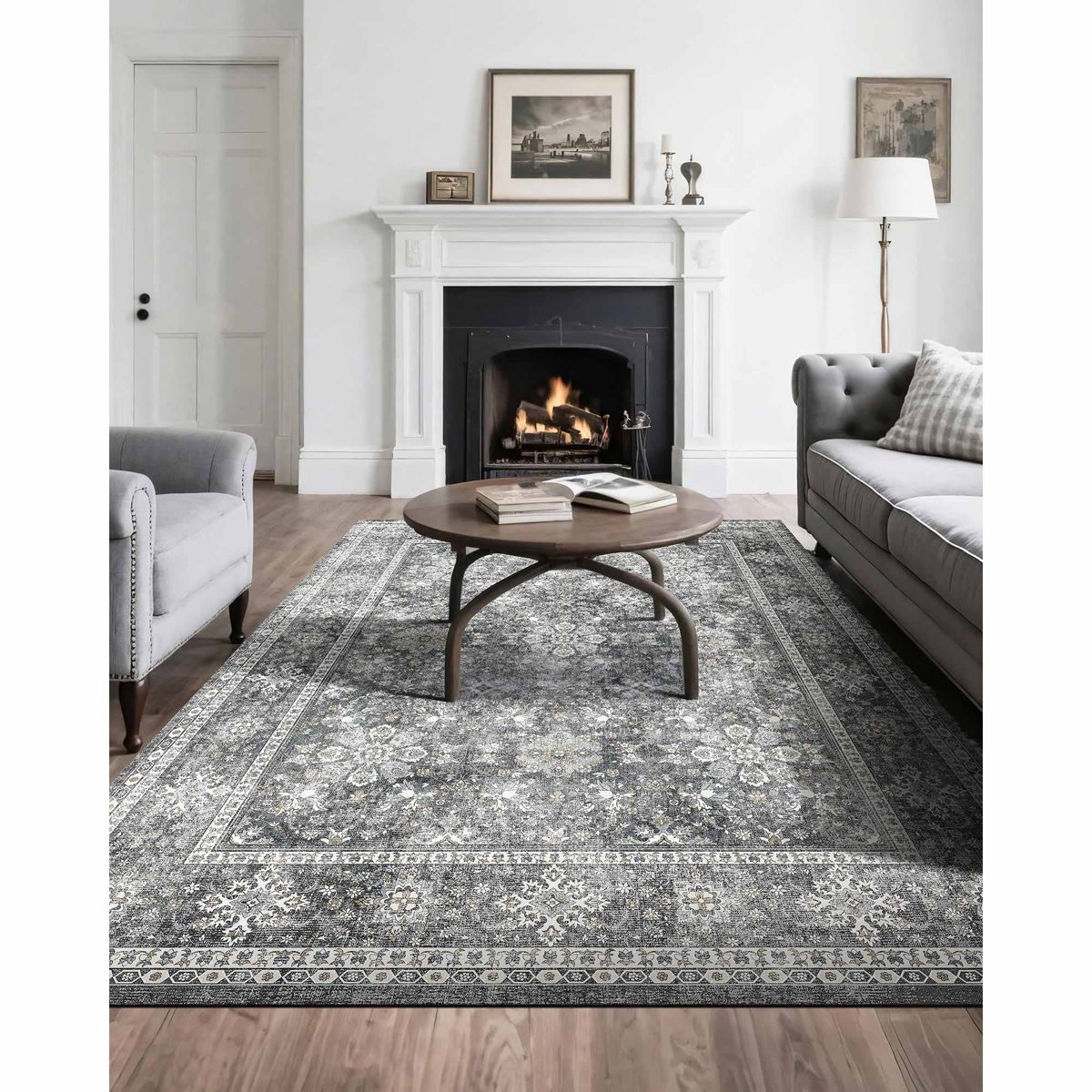8 x 10 Ft Washable Low-Profile Area Rug — view 2
