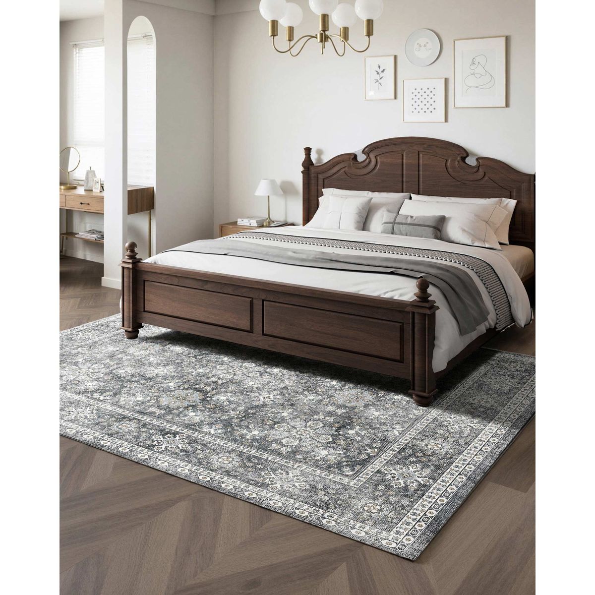 8 x 10 Ft Washable Low-Profile Area Rug — view 4