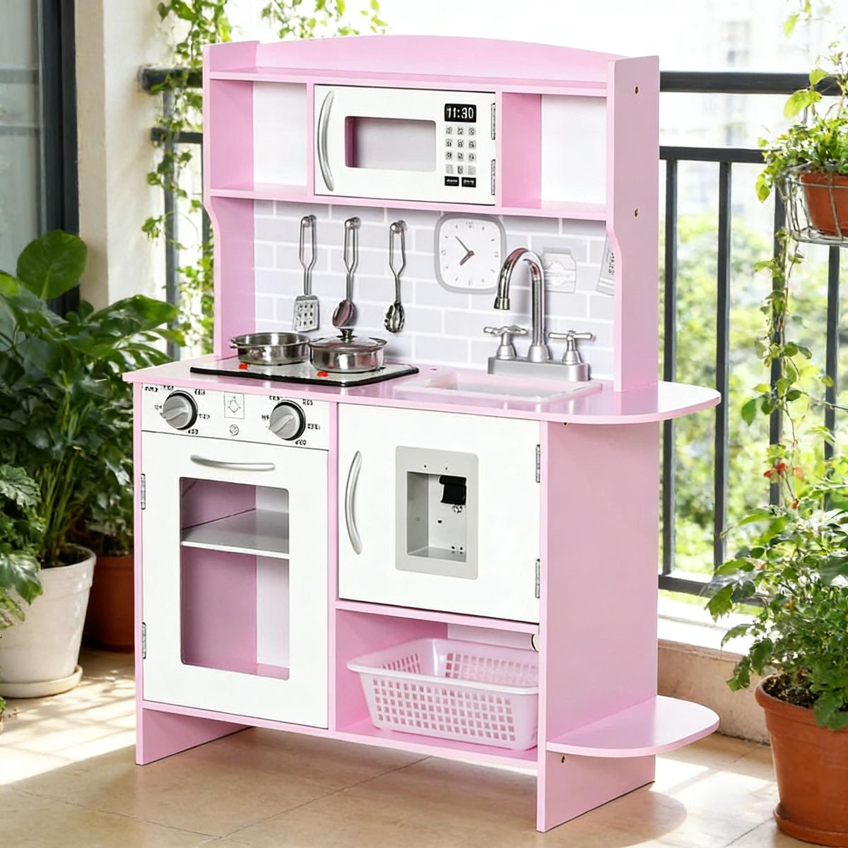 Play Kitchen with Water Dispenser and Oven — view 2