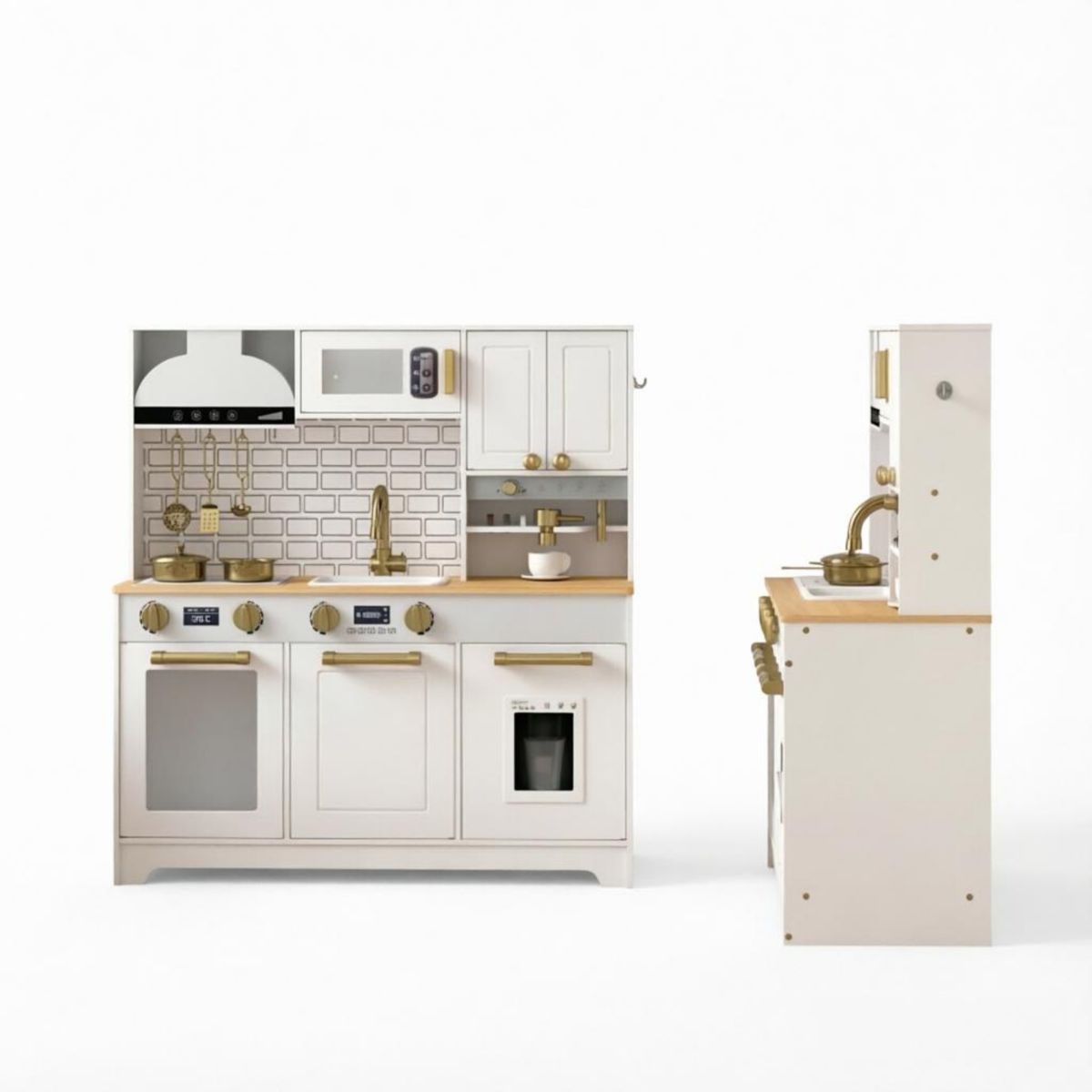 All-in-One Play Kitchen with Storage Cabinets — view 3