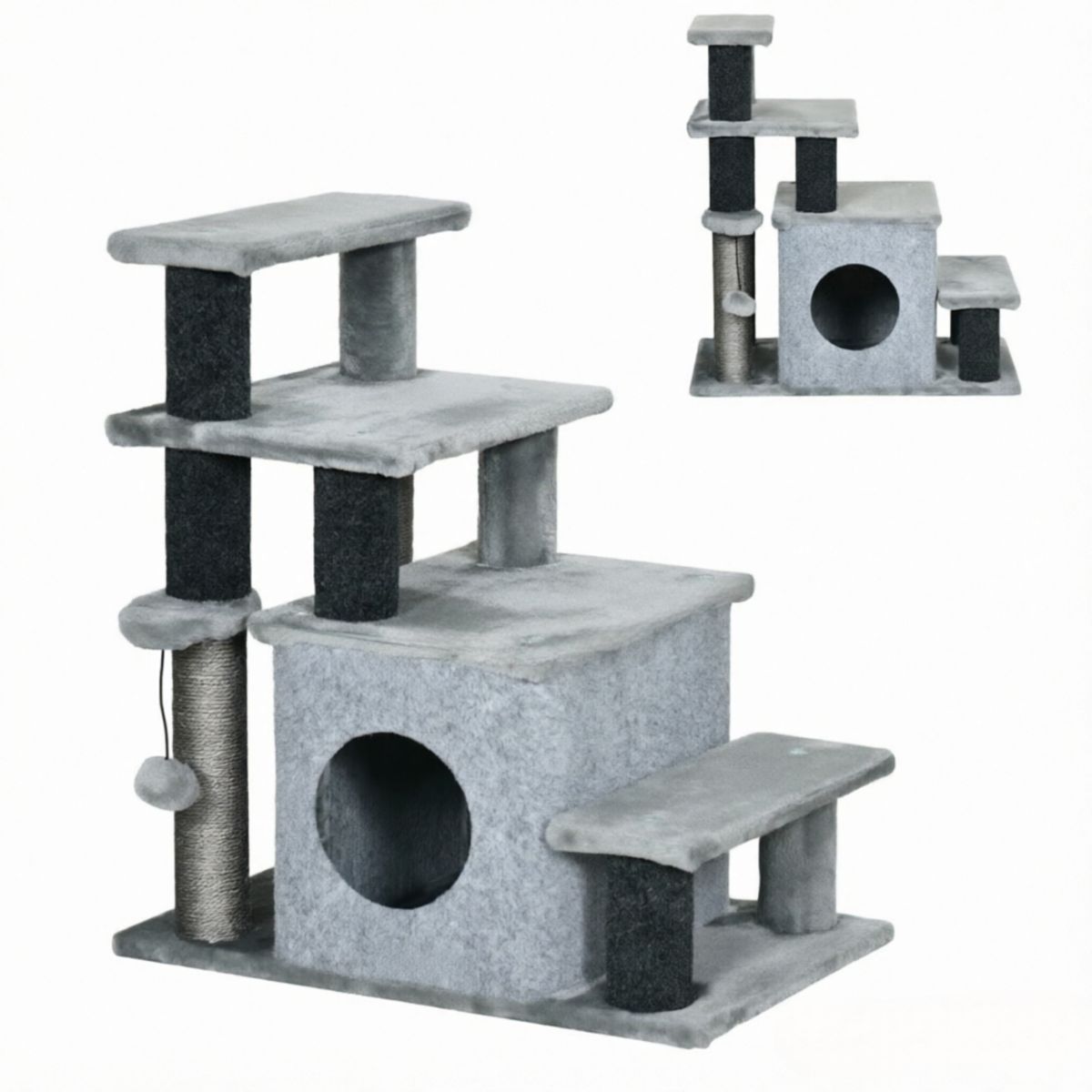 Multi-Level Cat Tree with Adjustable Steps — view 4