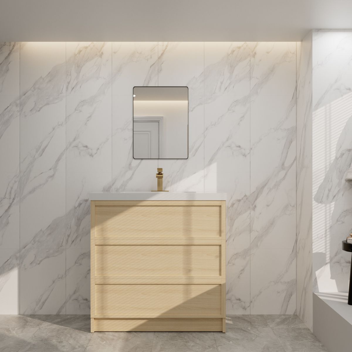 32x24-Inch Metal Frame Wall Mirror