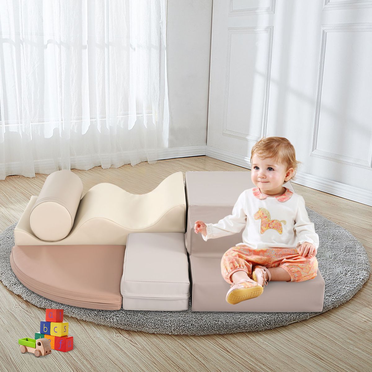 6-Piece Soft Foam Climb and Crawl Playset — view 2